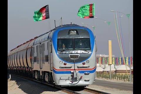 An 88 km railway from Atamyrat in Turkmenistan to the Ymamnazar border crossing and Akina in Afghanistan was opened by President Gurbanguly Berdimuhamedov and President Ashraf Ghani.